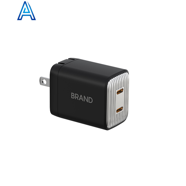 Double type-C wall USB high speed fast mobile phone cellphone MID tablet MAC charger chargers power supply plug adapter 65W