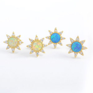 ZG0392 Dainty High Quality <strong>Opal</strong> Jewelry Statement <strong>Earrings</strong> <strong>Opal</strong> <strong>Earrings</strong> for Women - Product Image 6