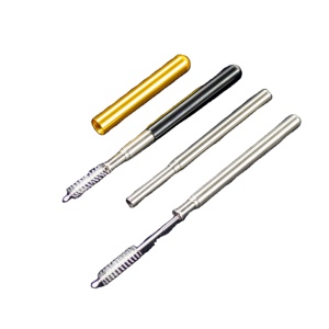 Pailles de voyage télescopiques réutilisables haut de gamme portables, personnalisables avec logo, en acier inoxydable, pliables et rétractables - Product Image 2