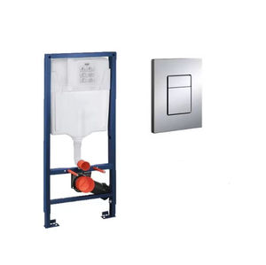 Top marque 1:1 nouveau Design salle de bain salle de bain mur accroché <span class=keywords><strong>chasse</strong></span> <span class=keywords><strong>d</strong></span>'<span class=keywords><strong>eau</strong></span> citerne mural toilette réservoir <span class=keywords><strong>d</strong></span>'<span class=keywords><strong>eau</strong></span> avec bouton chromé - Product Image 2