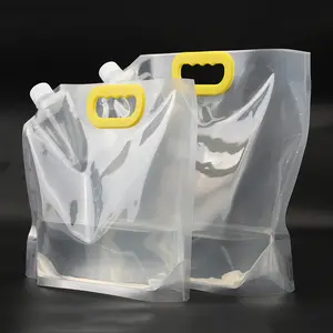 Bolsa de plástico para jabón líquido, contenedores de plástico para bebidas desechables, con grifo
