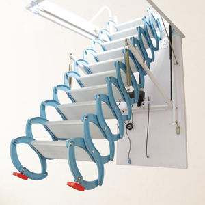 La fábrica profesional suministra directamente la <span class=keywords><strong>escalera</strong></span> eléctrica <span class=keywords><strong>de</strong></span> <span class=keywords><strong>aluminio</strong></span> azul interior personalizada del ático - Product Image 3