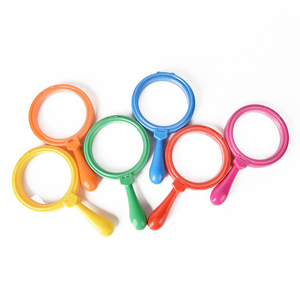라렉스 휴대용 소형 다채로운 경량 4.5배율 핸드헬드 <span class=keywords><strong>100mm</strong></span> 렌즈 어린이 장난감 플라스틱 확대경 유아 학습 탐구용 - Product Image 6