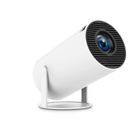 Mini projecteur portable d'extérieur HY300 PRO LED 1080P WiFi6 5.0 >5500 ANSI Lumens avec haut-parleurs intégrés et correction automatique de la distorsion trapézoïdale 30-130 pouces