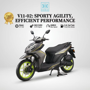 <span class=keywords><strong>Scooter</strong></span> à essence 50cc avec grande roue de 14 pouces, homologué EEC Euro 5 EFI, cyclomoteur V11-02, 45 km/h, <span class=keywords><strong>scooter</strong></span> à moteur à essence pour les trajets en ville, design moderne - Product Image 1