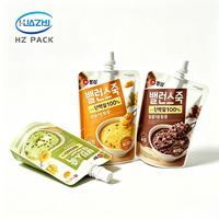 Pochette souple personnalisée de qualité alimentaire avec bec verseur pour sauce barbecue, mayonnaise, beurre de cacahuète, ketchup, vinaigrette, moutarde, confiture