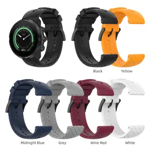 Eraysun 24mm correa de reloj de silicona deportiva para Suunto 9/9 Baro/D5 correa de repuesto para Suunto Spartan Sport pulsera Accesorios