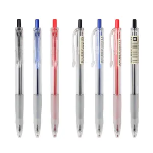 Stylo neutre bon marché Stylo à encre gel à pointe de 0.5mm/0.7mm avec logo personnalisé Stylo à bille rétractable Stylo gel