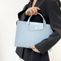 Housse d'ordinateur portable moderne en PU légère avec poignée, sac à bandoulière imperméable, housse de protection antichoc pour ordinateur