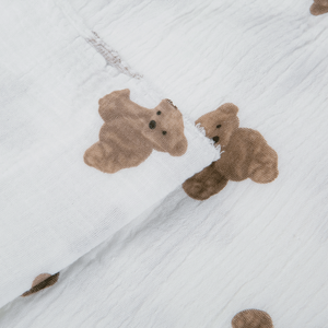 Tissu en crêpe imprimé 100% coton, double couche, étoffe douce pour serviette de couverture, vente en gros, haute qualité - Product Image 6