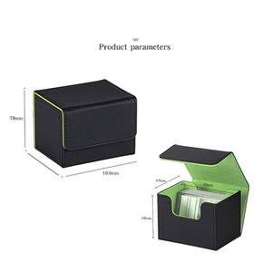 Boîte de booster de jeu de cartes en cuir PU, couleur personnalisée, haute qualité, boîte de jeu de cartes à collectionner personnalisée, boîte de jeu de cartes à collectionner originale PokiMon, boîte de jeu de cartes à collectionner, 100 pièces - Product Image 3