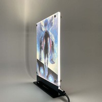Led rétro-éclairé poster bleu serrure Anime veilleuse pour cadeau d'anniversaire chambre veilleuse salle de jeux déco lampes de table signe Yoichi Isagi