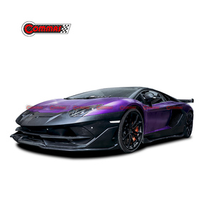 Kit carrosserie SVJ Style en fibre de carbone pour Lamborghini Aventador LP700 LP720 LP750 : pare-chocs avant, jupes latérales, aileron arrière, échappement - Product Image 2