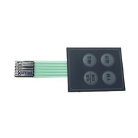 Claviers de télécommande étanches en caoutchouc/silicone à membrane dôme, panneau de commutation avec adhésif 3M467/468MP et rétroéclairage LED