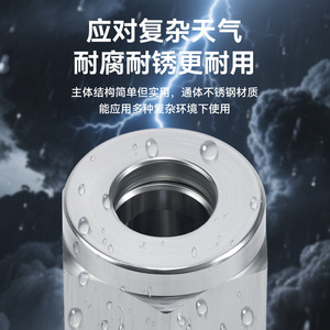 Válvula de compresión neumática Zoni 304 de acero inoxidable SL, roscada, de alta presión y resistente a la corrosión - Product Image 3