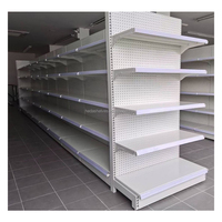 Étagères de supermarché robustes, multifonctionnelles, à double face, vente directe d'usine, prix bas pour les épiceries