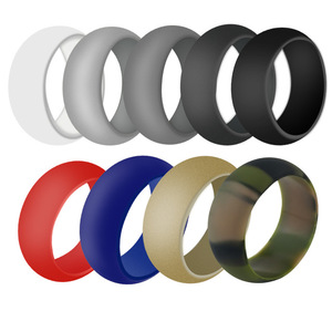 Europa und die Vereinigten Staaten heiß verkaufte Männer und Frauen Silikon <span class=keywords><strong>ring</strong></span> Paare Ehering kreisförmige gekrümmte Oberfläche - Product Image 1
