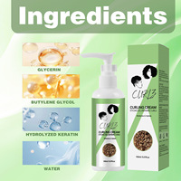 Crème Coiffante Bouclante Définition des Boucles Pommade Élastifiante Hydratante Fixation Forte Cheveux Bouclés Après Permanente