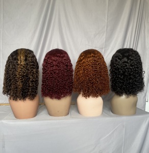 Wholesale 12 Inch Human Hair Lace Front <b>Short</b> Bob <b>Wigs</b>, Brazilian Hd Lace Frontal Human Hair <b>Wigs</b> Vendor - Product Image 3