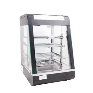Vitrina Compacta para Exhibición de Alimentos con Calefacción de 1.0KW 220V 19Kg con Marco de Madera para Mostrador de Cafetería o Panadería - Product Image 6