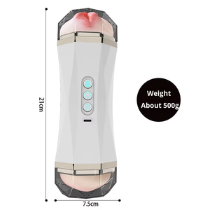 เครื่องช่วยสำเร็จความใคร่ชายอัตโนมัติ 2 in 1 แบบปั๊มสุญญากาศ ถอดประกอบได้ ขนาดพกพา รุ่น M Pussy - Product Image 3