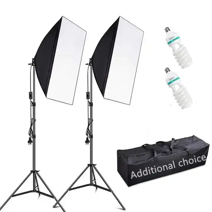 Комплект профессионального освещения для профессиональной фотосъемки, оборудование для фотостудии с подставкой и мягкой коробкой для профессионального освещения