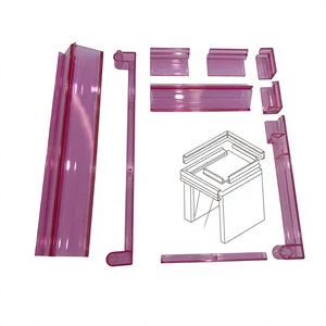 Règle de Mahjong en Acrylique Rose 52cm – Outil de Jeu Moderne et Portable pour Table - Product Image 1