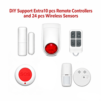 Tuya WiFi ABS 120db Sistem Alarm Keamanan Rumah Sensor Cahaya Strobo Siren Anti-pencurian Luar Ruangan Alarm Suara dan Cahaya Luar Ruangan