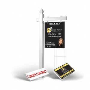 Letreros Personalizados para Inmobiliarias, Letreros con Formas, Letreros de Doble Cara para Casas en Venta, Suministros para Agentes Inmobiliarios - Product Image 1