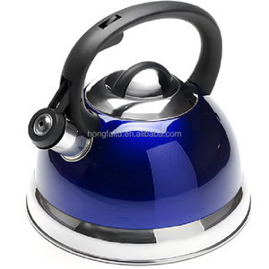 Bollitore Fischietto in Acciaio Inossidabile da 3L di Alta Qualità, <span class=keywords><strong>Teiera</strong></span> Blu con Manico Resistente al Calore, Ecologico <span class=keywords><strong>per</strong></span> Fornelli a Gas e a Induzione - Product Image 1