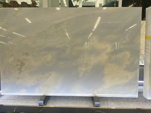 <span class=keywords><strong>Travertin</strong></span> de luxe de qualité artistique, bleu dégradé, à veines uniques, bleu ciel, blanc jade, poli pour cuisine et salle à manger modernes et minimalistes - Product Image 2