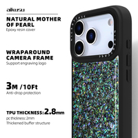 Aikusu Bleu Violet Rose Vente en gros Mesdames Luxe Nacre Etui de téléphone pour iPhone 17 16 15 14 14 1312 11 Pro Max