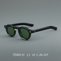 Vente directe d'usine de Shenzhen, lunettes de soleil polarisées rétro en acétate de cellulose haut de gamme TS8013S, populaires en Europe et en Amérique, unisexe