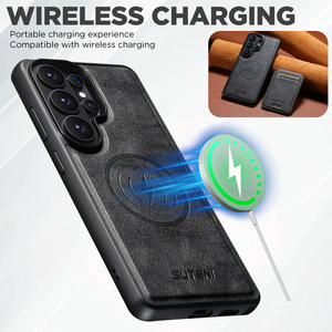 Funda SUTENI para <span class=keywords><strong>Samsung</strong></span> S26 Ultra con Carga Inalámbrica, Soporte Magnético para Tarjetas, Cartera 2 en 1 <span class=keywords><strong>de</strong></span> Cuero Sintético para S25 S24 S23 S22 - Product Image 4