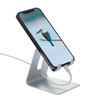 Support de téléphone portable en alliage d'aluminium, support de bureau compatible pour téléphone portable
