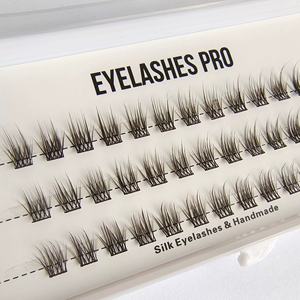 Pestañas de Seda Precortadas al por Mayor, Grupos de Pestañas de Marca Privada, Pestañas Naturales para Hacerlo Usted Mismo, Extensiones de Pestañas Segmentadas - Product Image 5