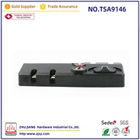 Serrure à combinaison à 3 chiffres en plastique approuvée TSA9146, serrure à double fente pour valise, pour la sécurité