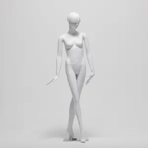 Decoratieve Abstracte Witte Glasvezel Mannequin Bochtige Lady Goedkope Full Body Vrouwelijke Mannequin Voor Verkoop