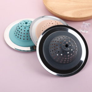 Panier égouttoir en silicone écologique pour évier de cuisine avec bouchon de vidange – Vente en gros - Product Image 4