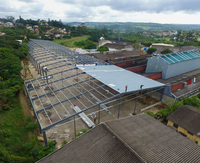 Bâtiment d'entrepôt industriel préfabriqué en acier de Chine, structure en acier Q345/Q355, garantie de plus de 5 ans, résistance au vent de plus de 121 mph