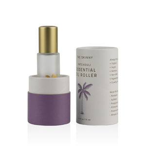 Boîte en papier de 15ml Bouteille à rouleaux Bouteille en verre d'huile pour les soins de la peau Bouteille de parfum de <span class=keywords><strong>poche</strong></span> Verre dépoli Cosmétique Sérigraphie Aluminium - Product Image 2