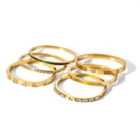 Bracelet manchette en acier inoxydable plaqué or 18 carats avec zircon et diamant, style rétro européen et américain, tendance Instagram