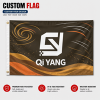 Vente flash - Drapeaux personnalisés de haute qualité en polyester 100% avec impression numérique, toutes tailles/logos/designs, mât en aluminium