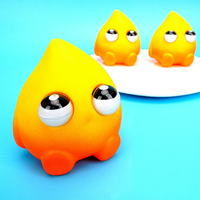 Jouets Squishy Tendance Douyin : Petit Pompier aux Yeux Saillants, Jouet Anti-Stress en PU à Rebond Lent, Créatif et Transfrontalier
