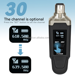 ระบบแปลงเสียงไร้สาย UHF พร้อมพลัง48V Phantom สำหรับไมโครโฟนคอนเดนเซอร์แบบไดนามิกปลั๊กแอนด์เพลย์ - Product Image 4