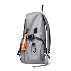 Custom Large Capacity Korean-style Backpack Men Men's College Student Simple Outdoor Travel Mochila Bag Polyester - Product Image 3