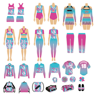 Ensemble de survêtement chaud pour cheerleading avec imprimé graffiti, accessoires de cheerleading, soutien-gorge de danse, short, survêtement court, maillot court pour entraînement de club de danse et cheerleading