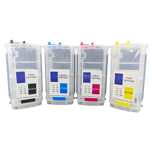 4x130ml No.10 82 <span class=keywords><strong>Cartouche</strong></span> <span class=keywords><strong>D</strong></span>'<span class=keywords><strong>encre</strong></span> <span class=keywords><strong>Rechargeable</strong></span> pour HP Designjet 500 500ps 800 800ps 815MFP 820MFP cc800pc imprimante - Product Image 4