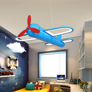 Liebliche Flugzeug-Gleiter-förmige Pendelleuchten Hängelampe für Kinderzimmer Glas-Flugzeug Innen-Deckenbeleuchtung - Product Image 4