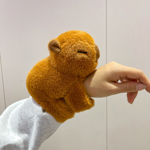 Capybara gấu Đồ chơi sang trọng siêu mềm cổ tay con rối với PP bông điền Tát Vòng đeo tay tay búp bê cho căng thẳng cứu trợ rửa kỹ thuật - Product Image 4